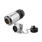 کانکتور دوشاخه برق ضد آب پیچ دایره ای پیچی YW{0}}